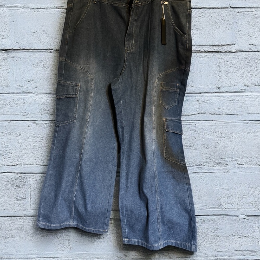 G.I.L.I. Blue Cargo Pants with Modern Style